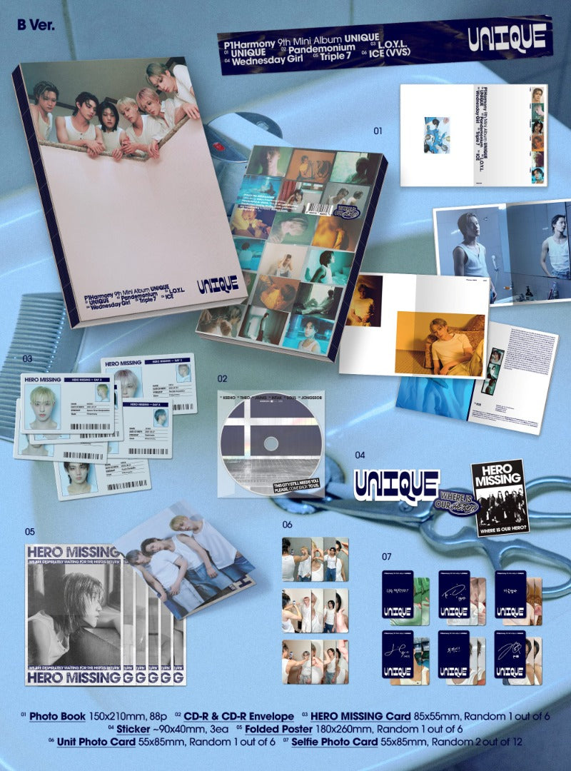 P1HARMONY - Unique [9th Mini Album] (Photobook ver)