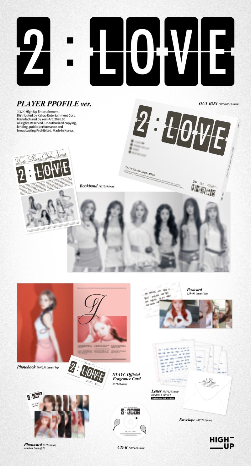 (Supplier/Applemusic) STAYC - 2:LOVE [6th Single Album] (COURT ZINE / PLAYER PROFILE ver)