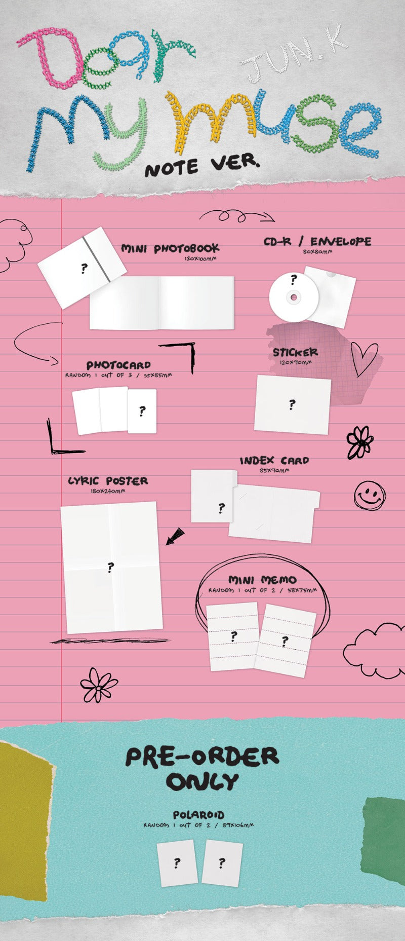 JUN. K - Dear My Muse [4th Mini Album] (Note ver)