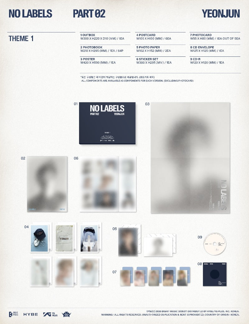 YEONJUN - No Labels: Pt. 02 [2nd Mini Album] (Standard ver)