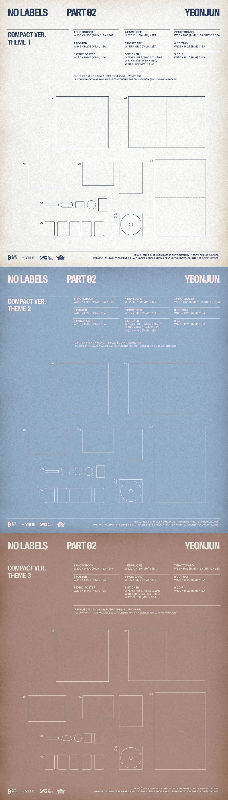 (Supplier/Weverse POB) YEONJUN - No Labels: Pt. 02 [2nd Mini Album] (Compact ver)