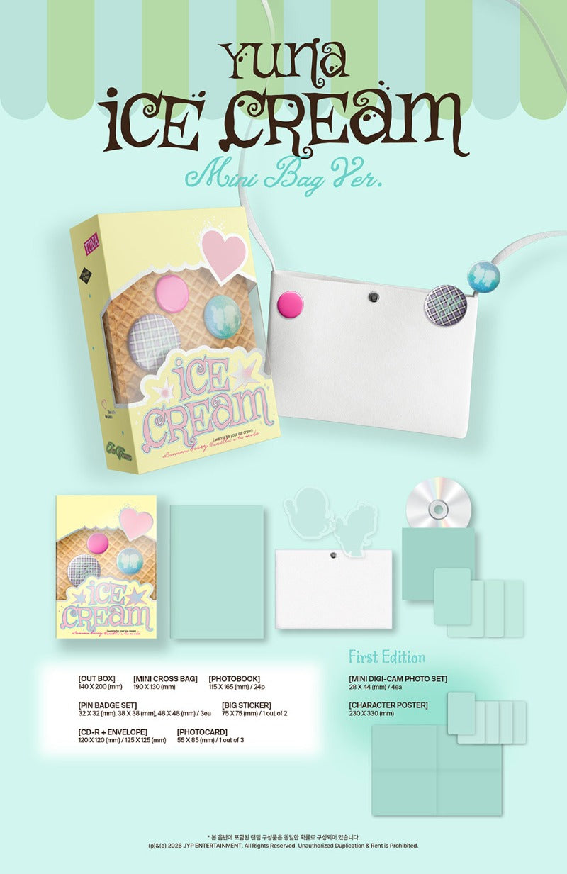 (Supplier/Applemusic) YUNA - Ice Cream [1st Mini Album] (Mini Bag MD ver)