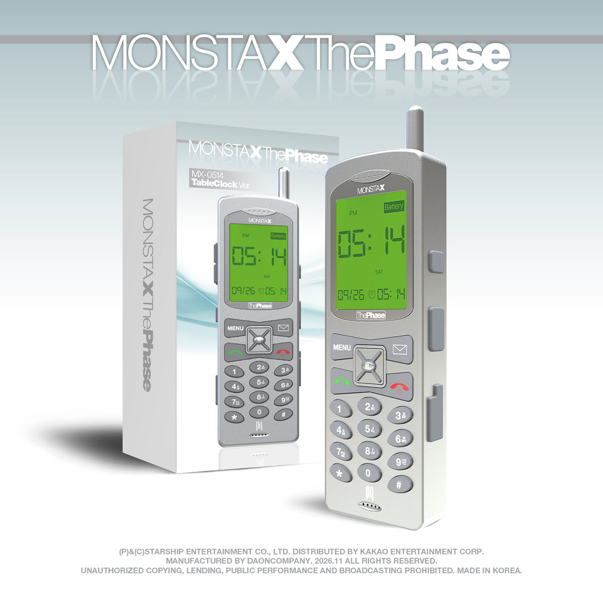 MONSTA X - The Phase [EP Album] (MX-0514 Table Clock ver) (Limited Edition)
