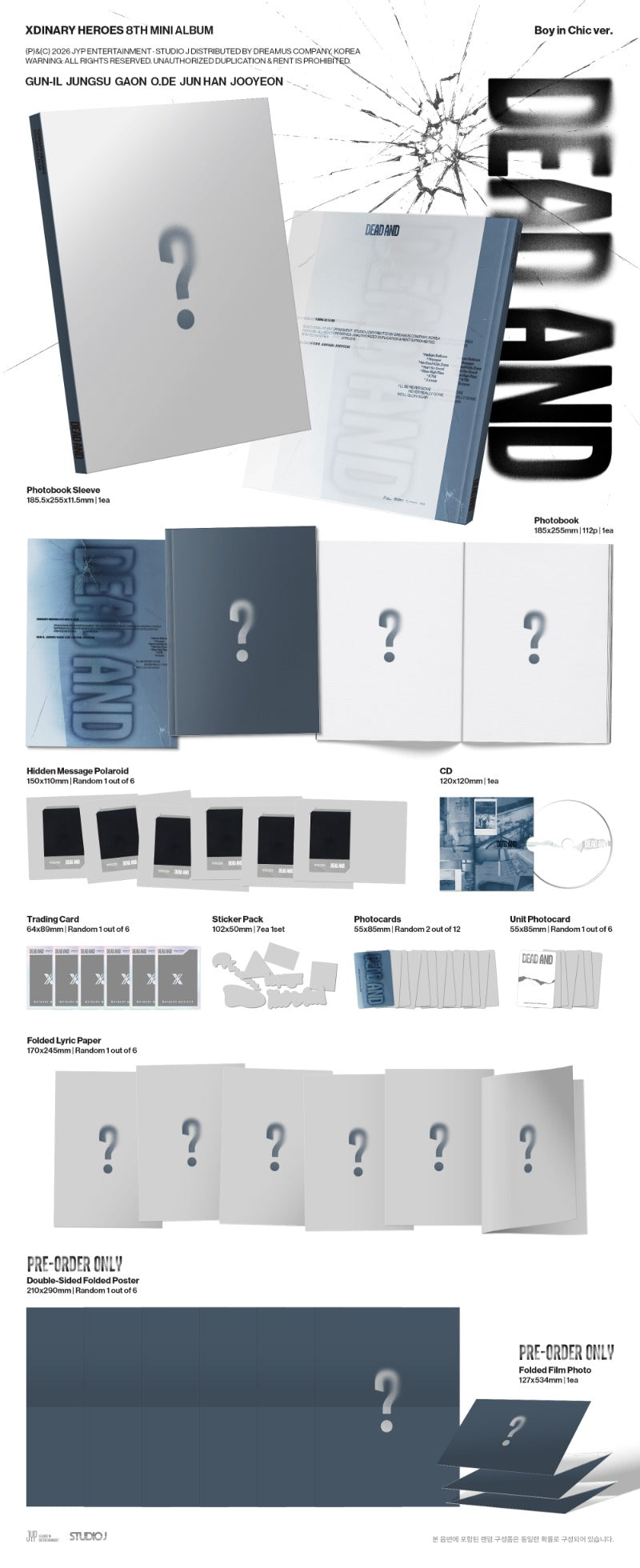 (Supplier/Applemusic) Xdinary Heroes - Dead And [8th Mini Album] (Photobook ver)