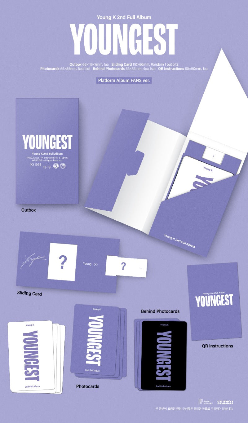YOUNG K - YOUNGEST [2nd Full Album] (Platform Album FANS ver)
