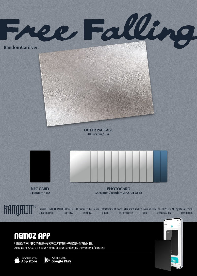KANGMIN - Free Falling [1st Mini Album] (Random Card ver) (Nemo Album)