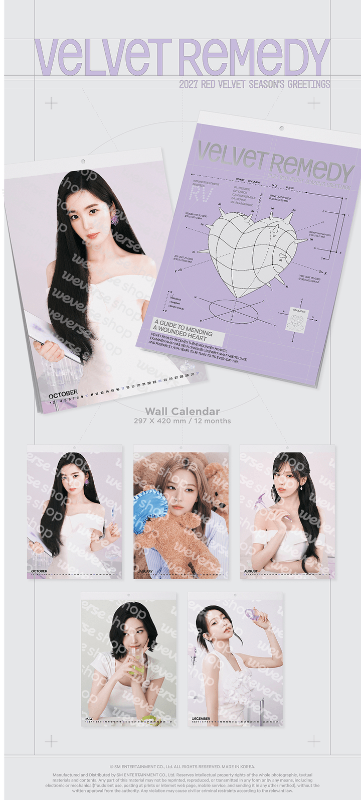 (Supplier/Weverse POB) Red Velvet - 2027 Season's Greetings (Kit/Wall Calendar)