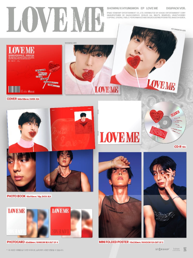 SHOWNU x HYUNGWON - Love Me (Digipack ver)