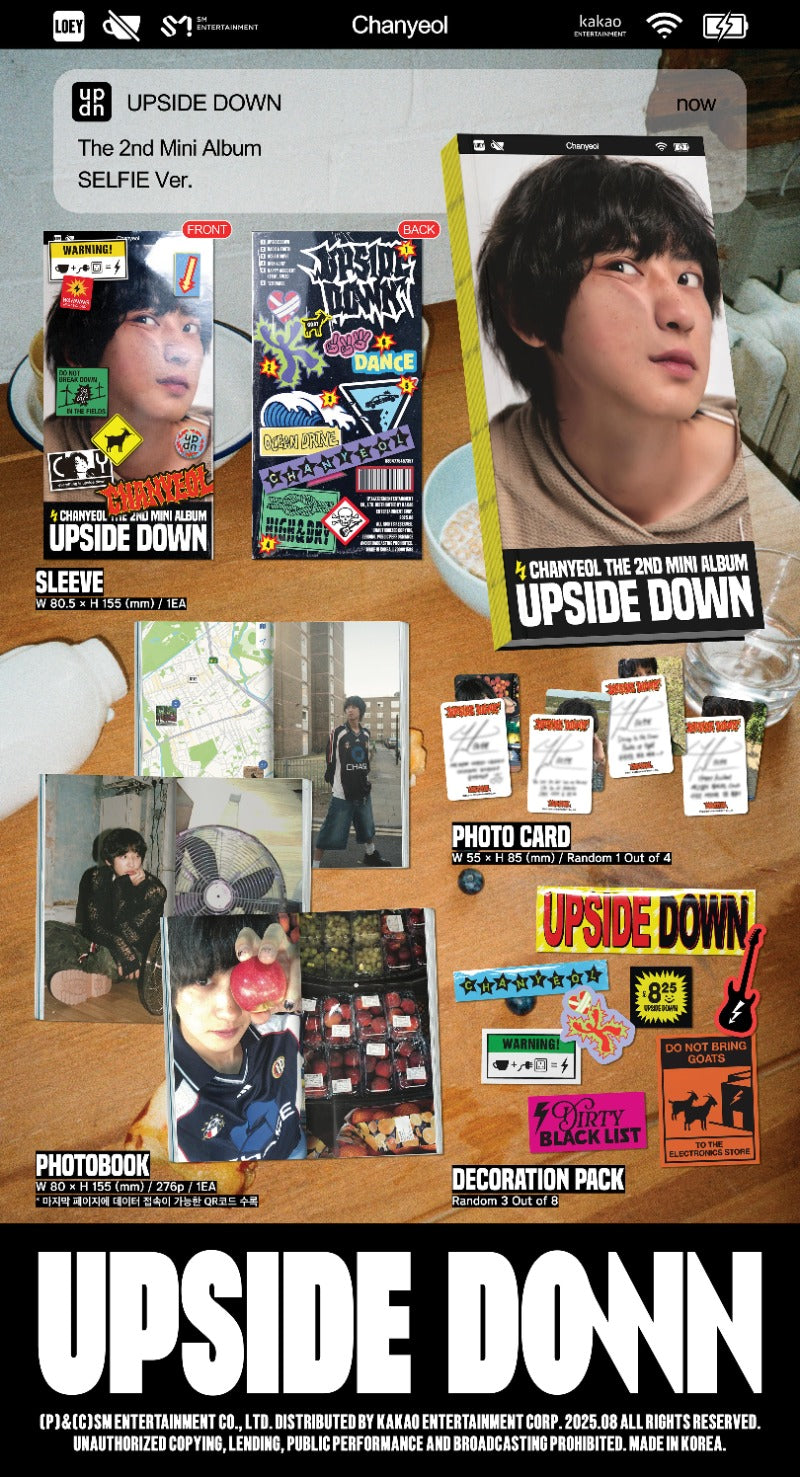 CHANYEOL - Upside Down [2nd Mini Album] (Selfie ver)