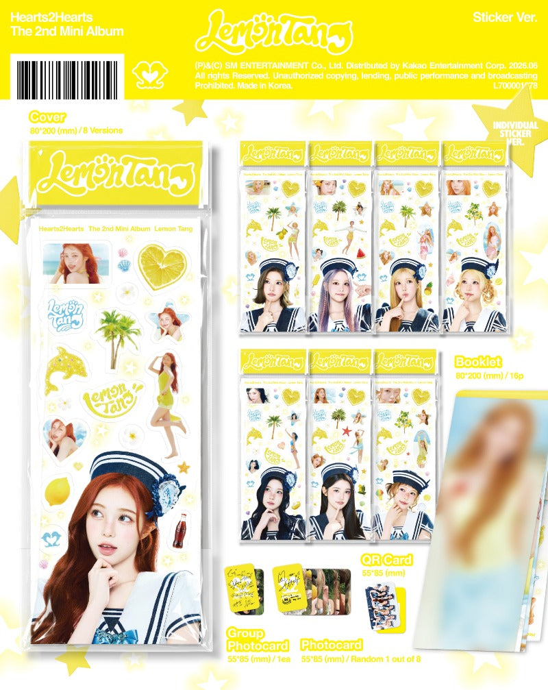 Hearts2Hearts - Lemon Tang [2nd Mini Album] (Sticker ver)