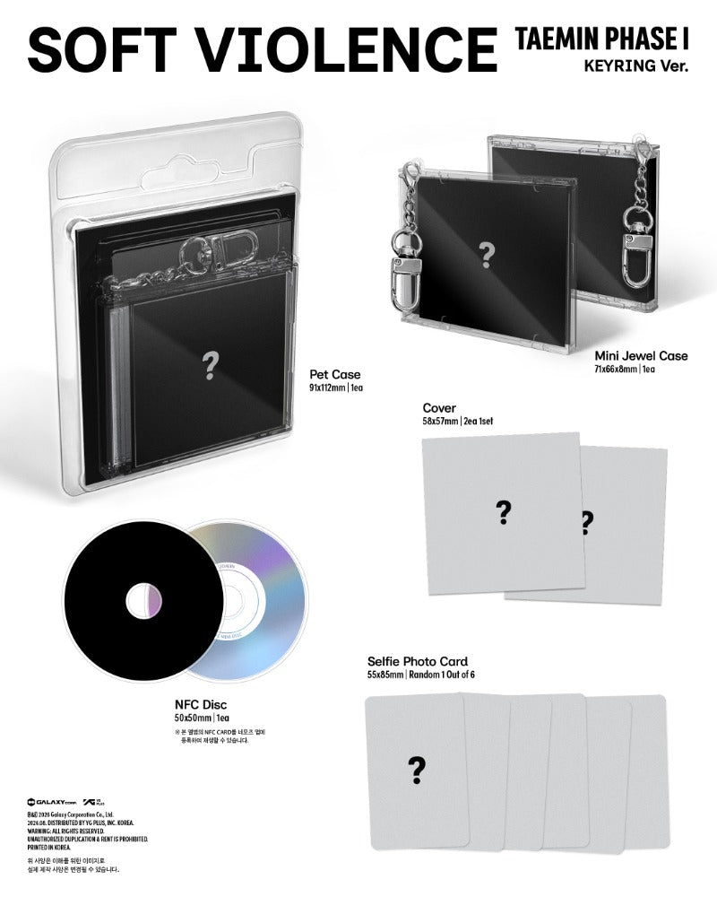 TAEMIN - Phase I: Soft Violence (Keyring ver)