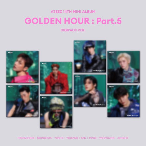 (Supplier/Applemusic POB) ATEEZ - Golden Hour Pt. 5 [14th Mini Album] (Digipack ver)