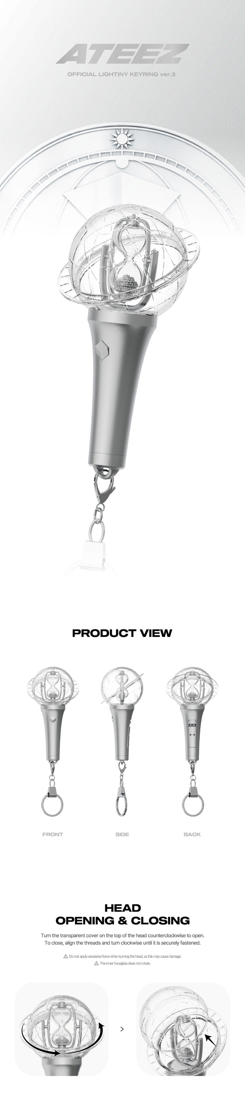 ATEEZ - LIGHTINY Keyring Ver 3