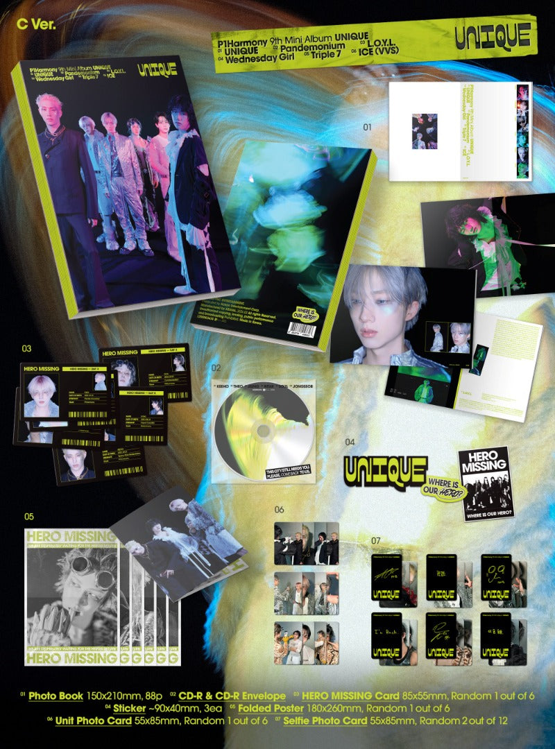 P1HARMONY - Unique [9th Mini Album] (Photobook ver)