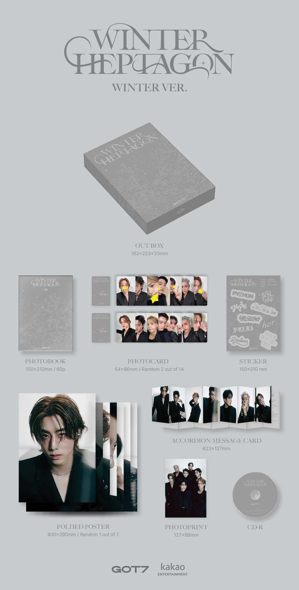 GOT7 - Winter Heptagon [13th Mini Album] (Photobook ver)