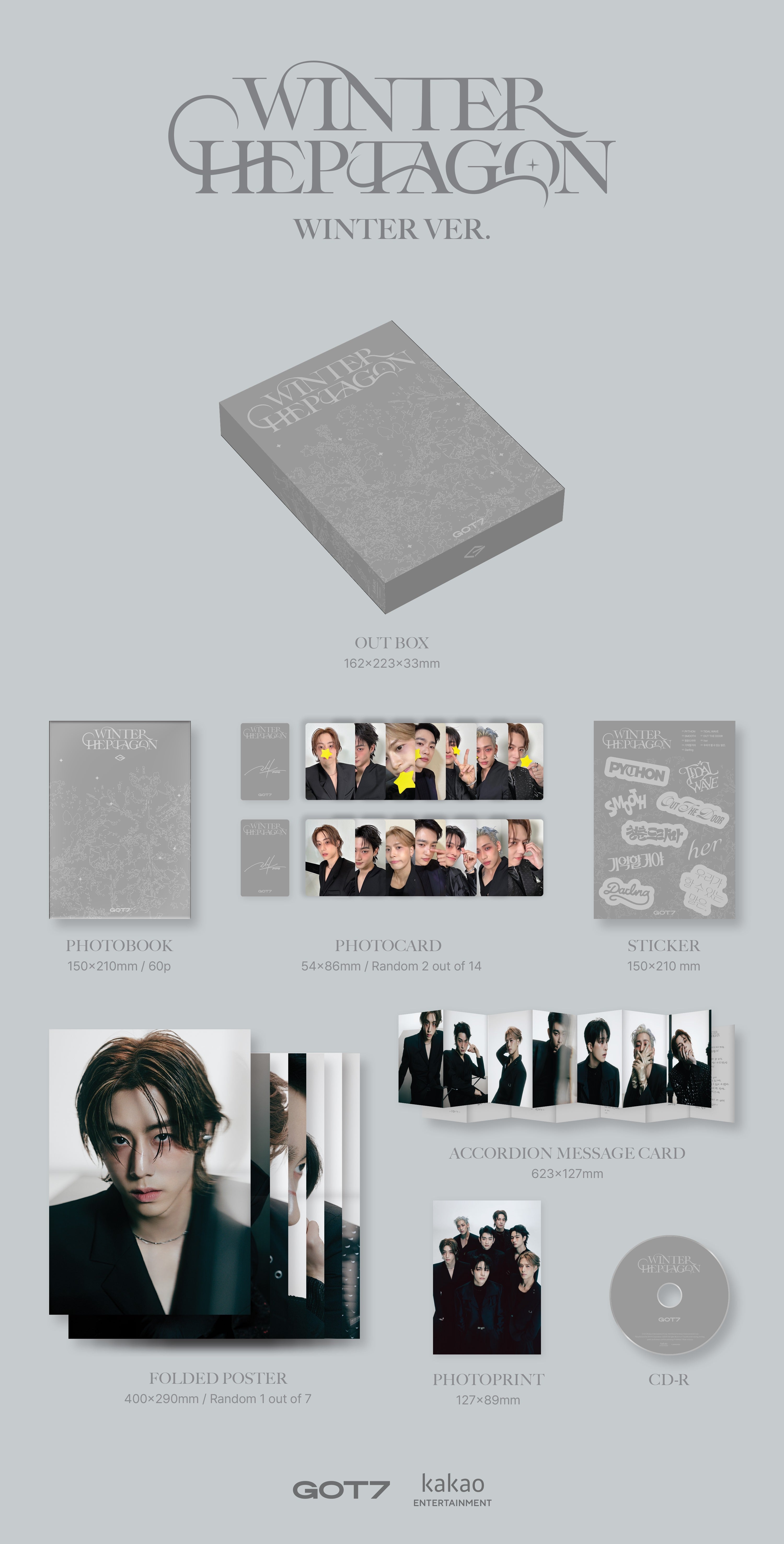 GOT7 - Winter Heptagon [13th Mini Album] (Photobook ver)