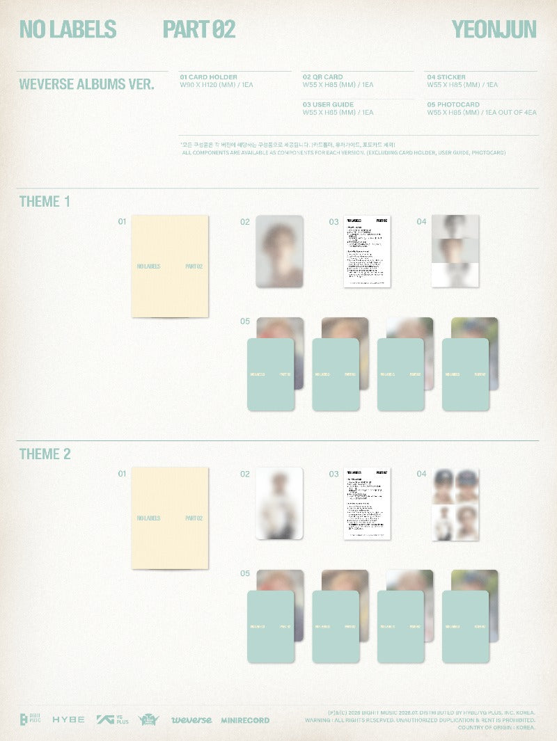 YEONJUN - No Labels: Pt. 02 [2nd Mini Album] (Weverse Albums ver)