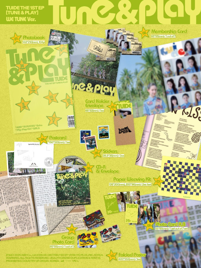 TUIDE - TUNE & PLAY [1st EP Album] (Photobook ver)
