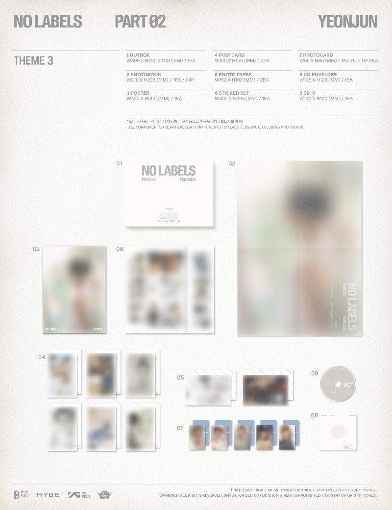 YEONJUN - No Labels: Pt. 02 [2nd Mini Album] (Standard ver)
