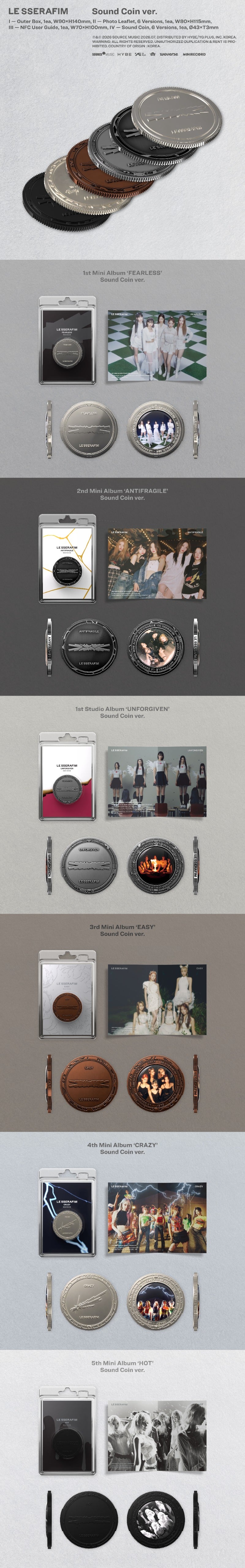 (Supplier/Weverse POB) LE SSERAFIM - Sound Coin Album