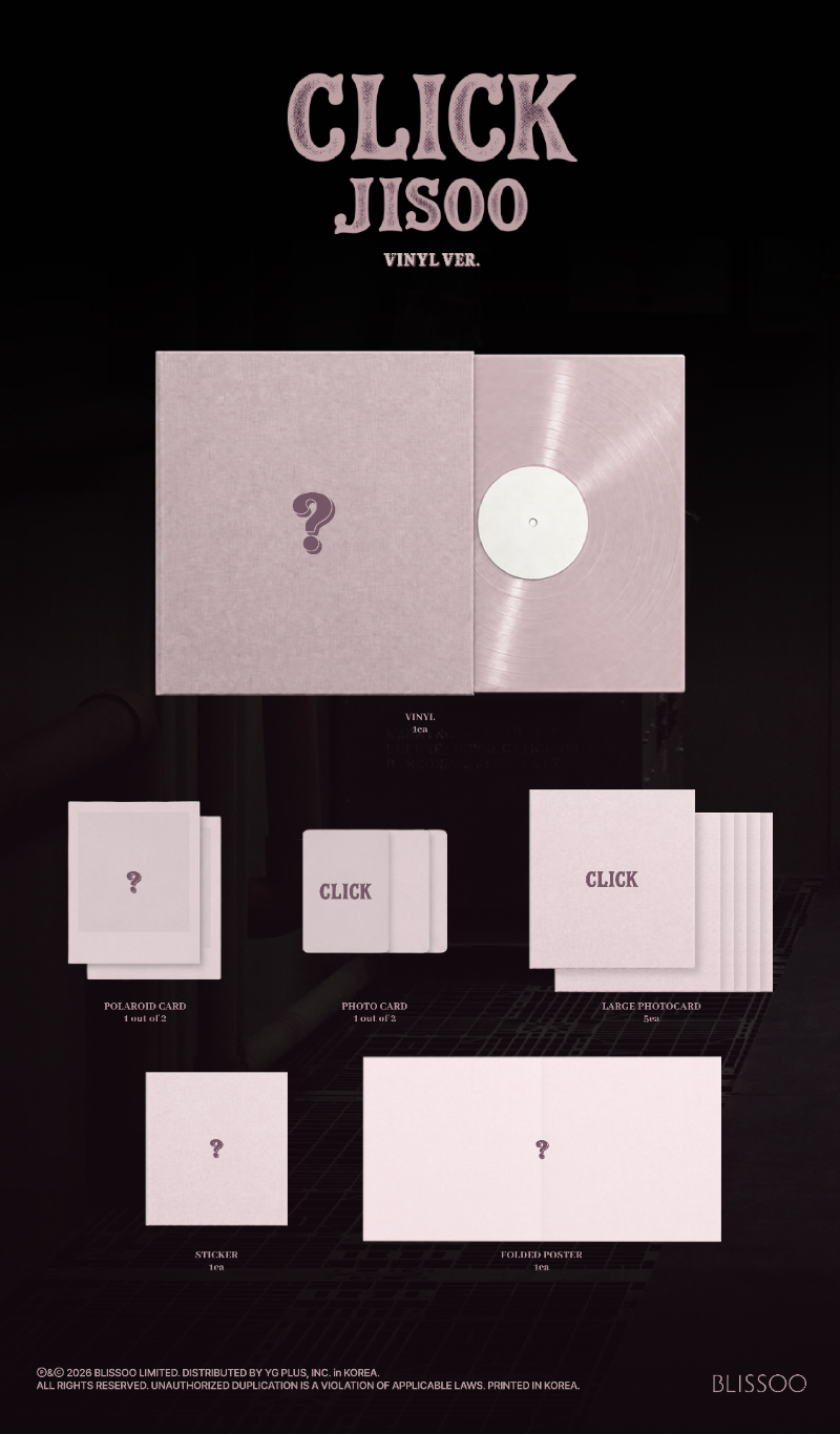JISOO - CLICK [Single Album] (LP Vinyl ver)