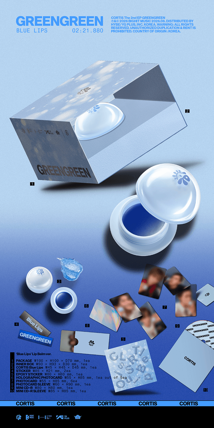 CORTIS - GREENGREEN ('Blue Lips' Lip Balm ver)