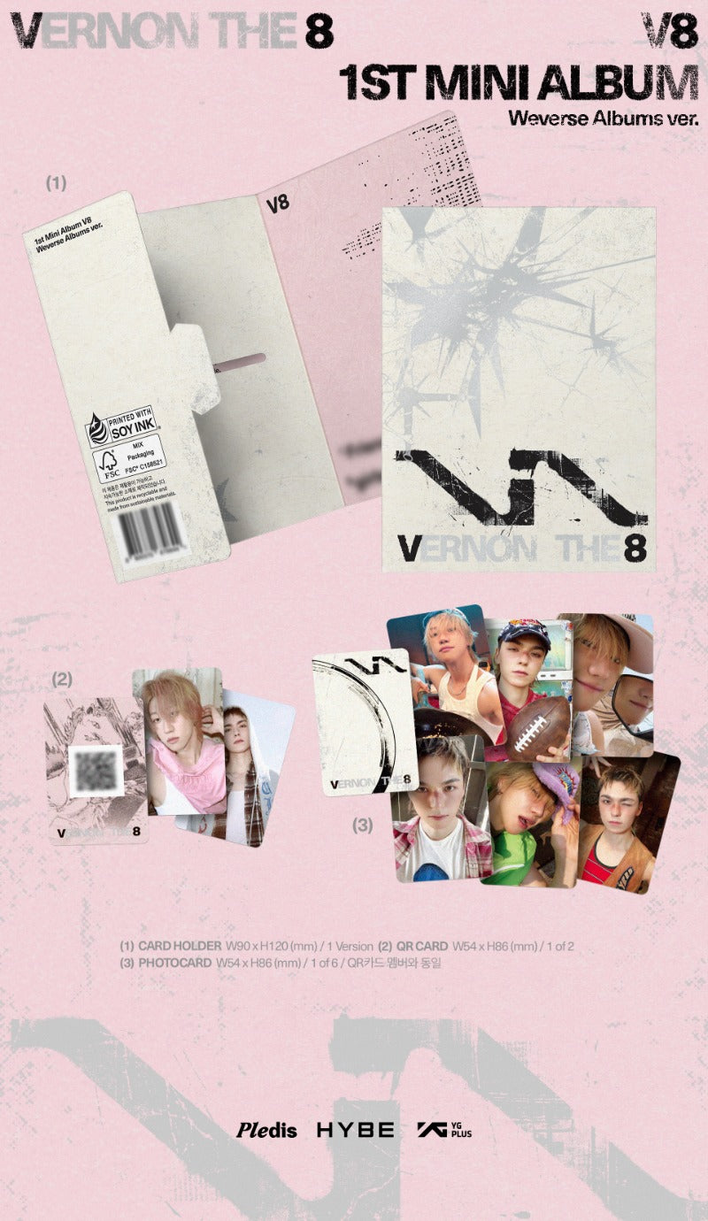 (Supplier/Weverse POB) SEVENTEEN V8 - V8 [1st Mini Album] (Weverse Albums ver)