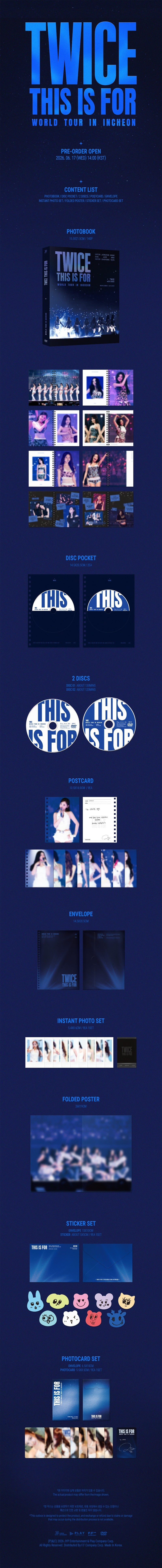 (Supplier/FansShop POB) TWICE - THIS IS FOR World Tour in Incheon DVD/BLU-RAY