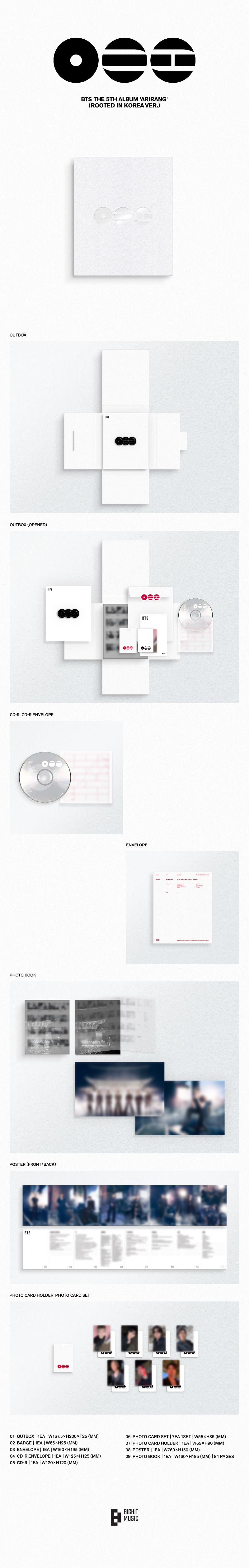 (Supplier/Weverse) BTS - ARIRANG [5th Full Album] (Photobook ver)