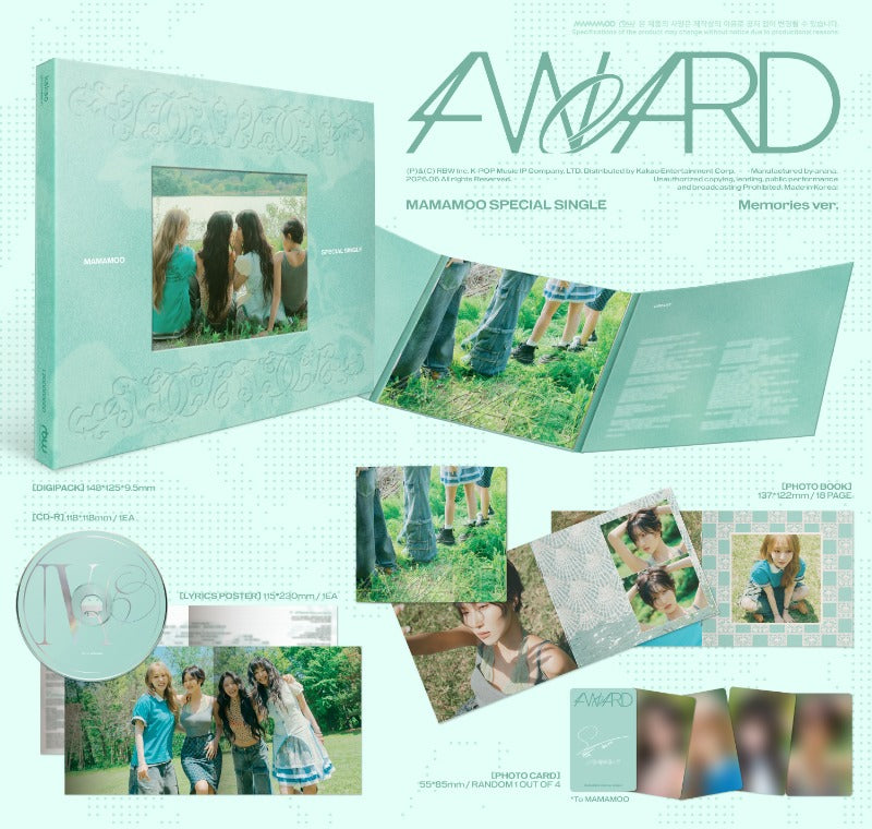 MAMAMOO - 4WARD [Special Single] (Memories / Silence ver)