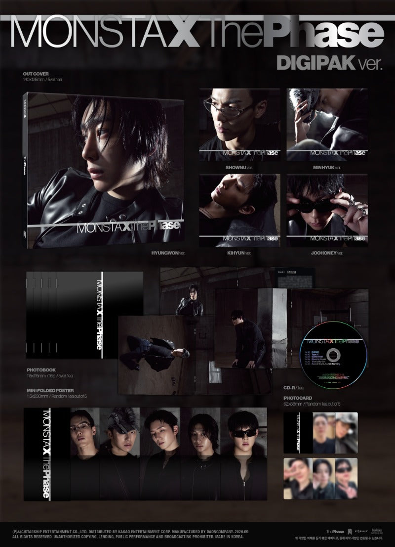 MONSTA X - The Phase [EP Album] (Digipack ver)