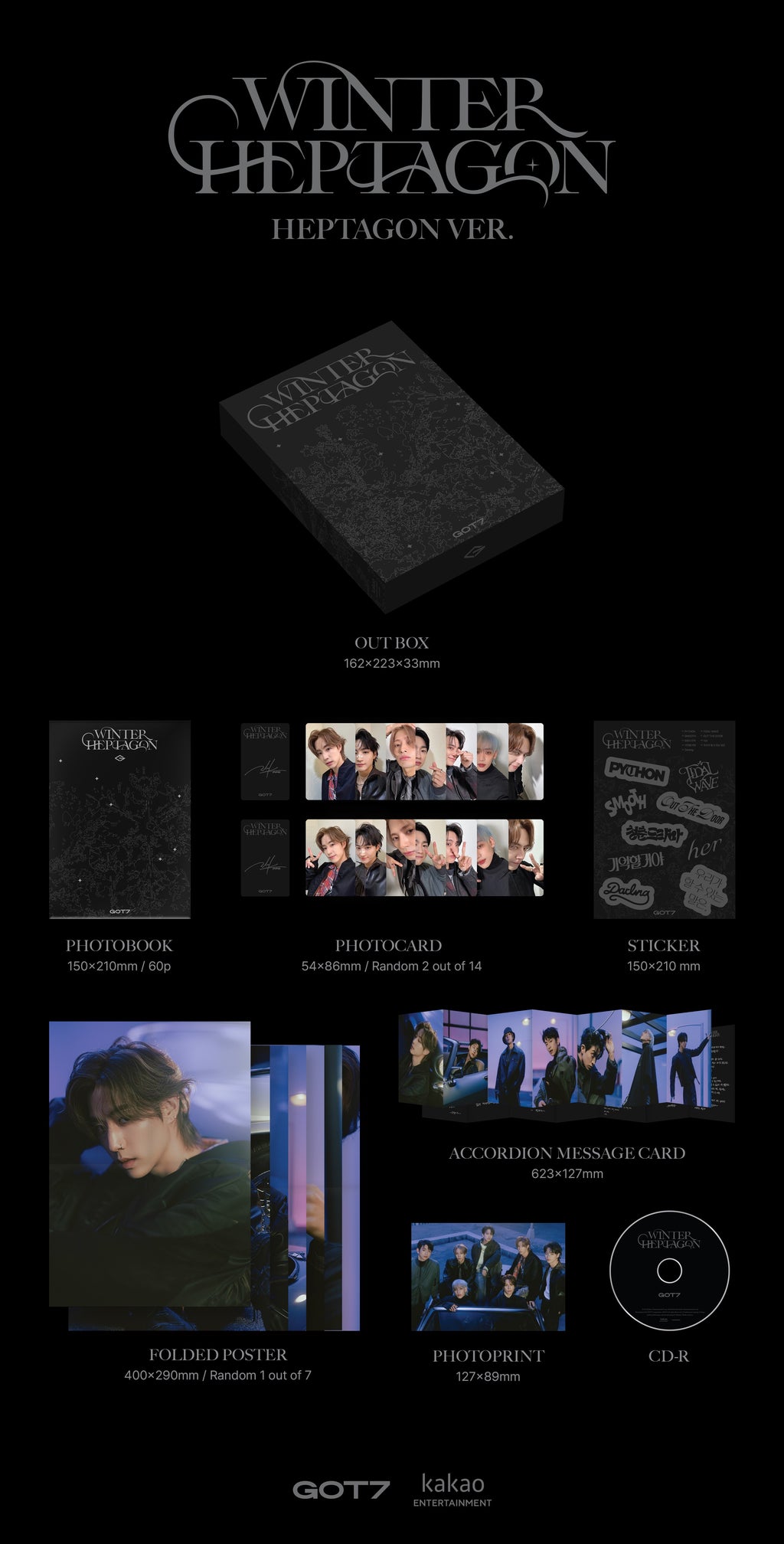 GOT7 - Winter Heptagon [13th Mini Album] (Photobook ver)