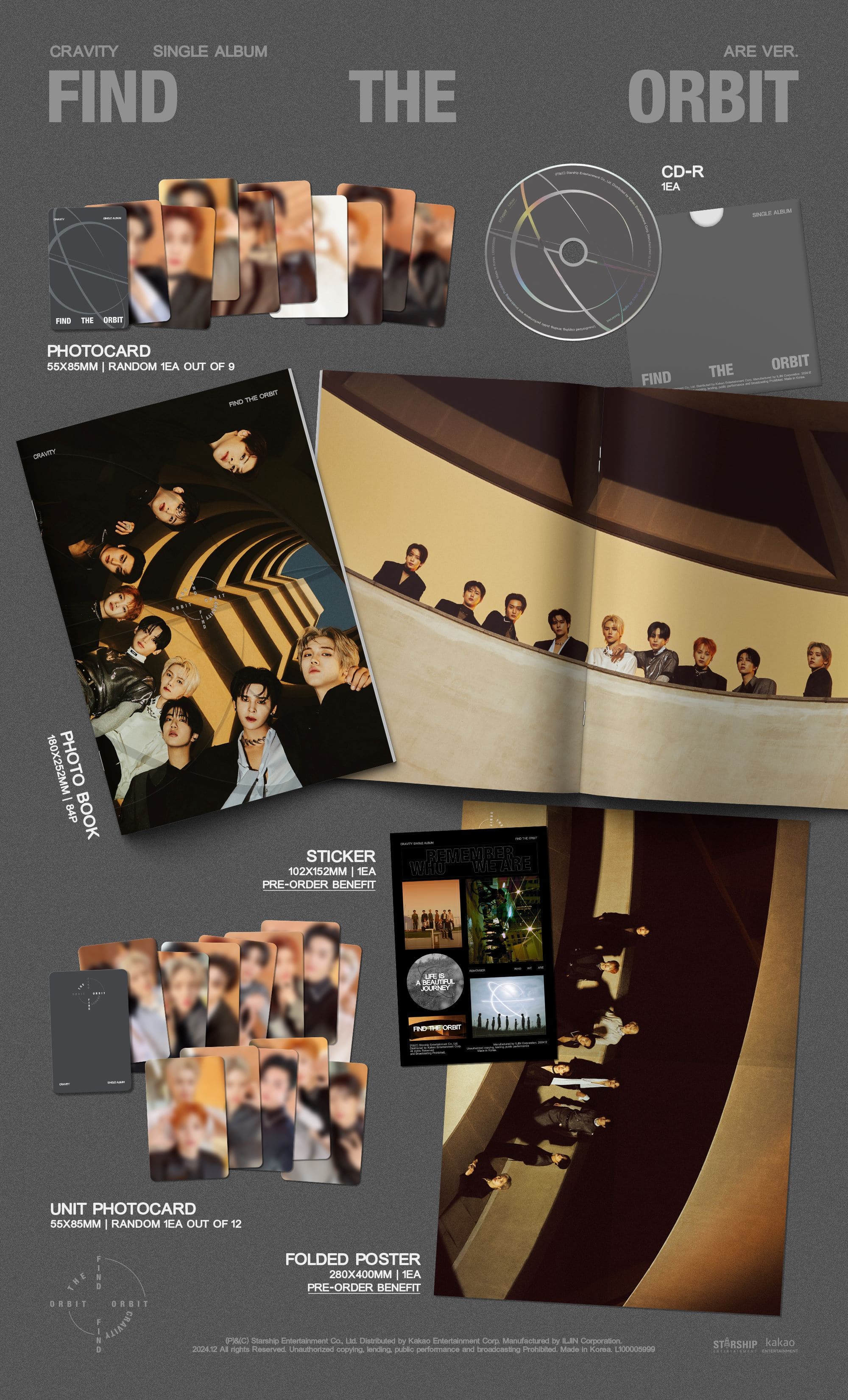 CRAVITY - Find The Orbit [1st Single Album] (Photobook ver)