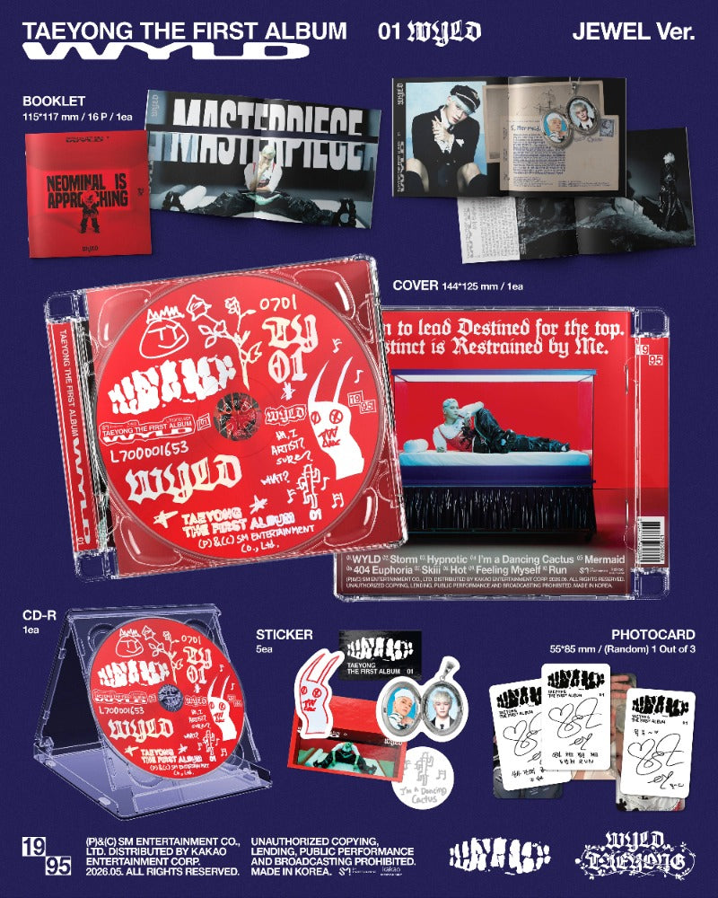 (Applemusic POB) NCT TAEYONG - WYLD [1st Full Album] (Jewel Case ver)