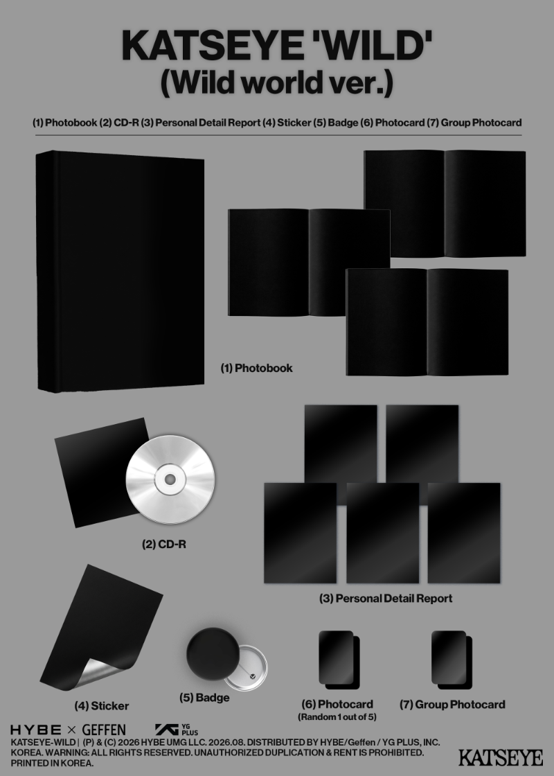 (Supplier/Weverse) KATSEYE - WILD [3rd EP Album] (Photobook ver)