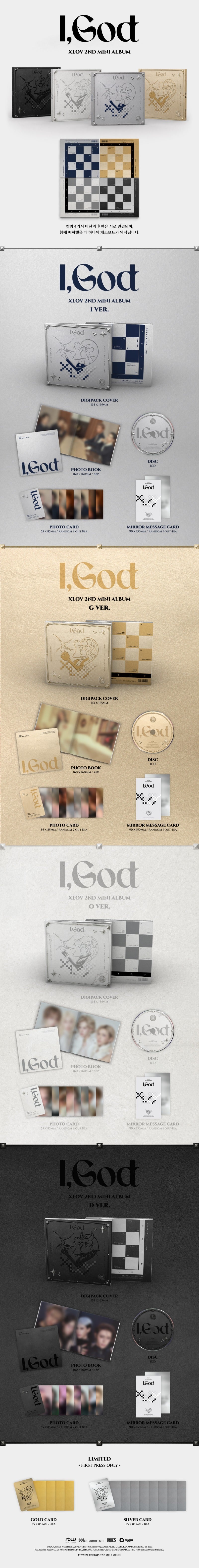 (Supplier/Applemusic) XLOV - I,GOD [2nd Mini Album]