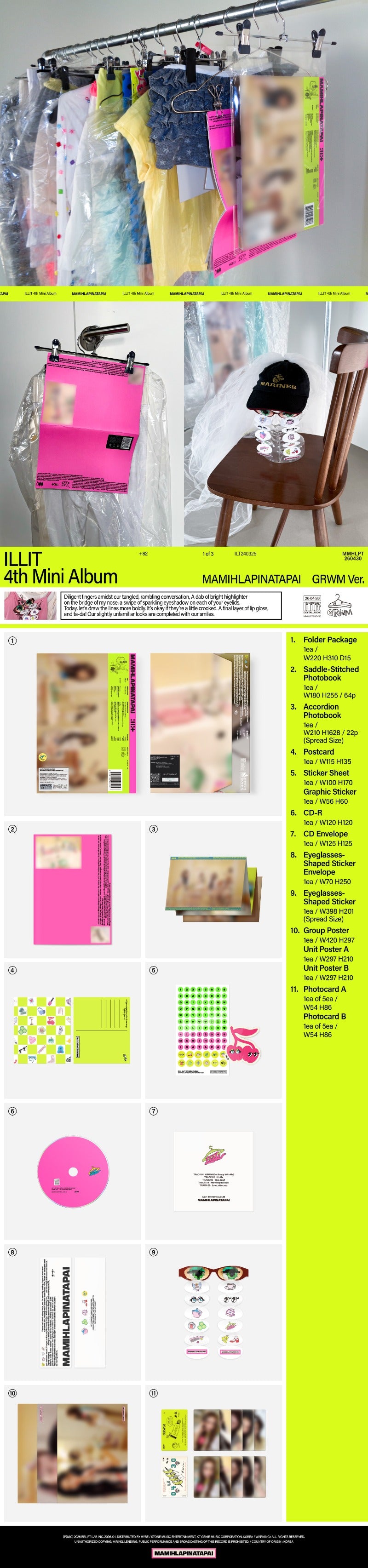(Supplier/Applemusic/Weverse) ILLIT - MAMIHLAPINATAPAI [4th Mini Album] (Photobook ver)