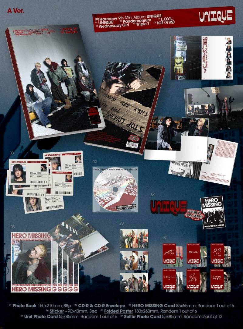 P1HARMONY - Unique [9th Mini Album] (Photobook ver)