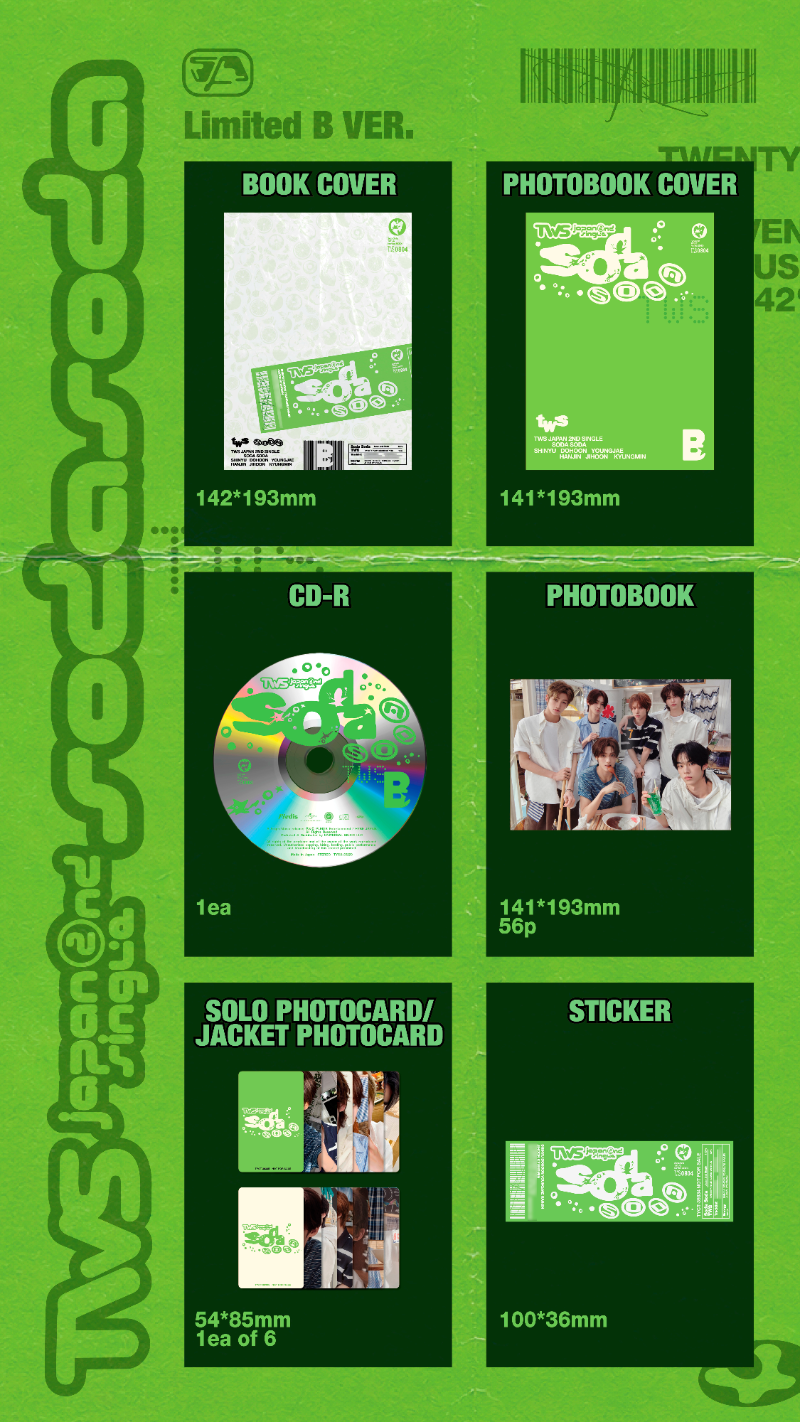 TWS - SODA SODA [Japan 2nd Single Album] (Limited A/B ver)