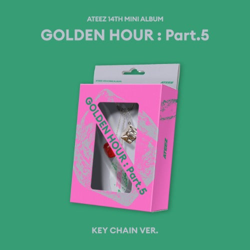 (Supplier/Withmuu POB) ATEEZ - Golden Hour: Pt 5 [14th Mini Album] (Keychain ver)