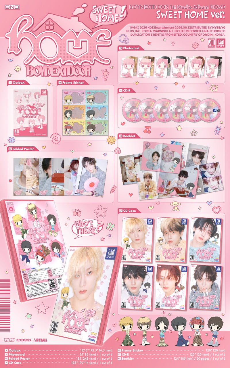 (Supplier/Applemusic) BOYNEXTDOOR - HOME [1st Studio Album] (Sweet Home ver)