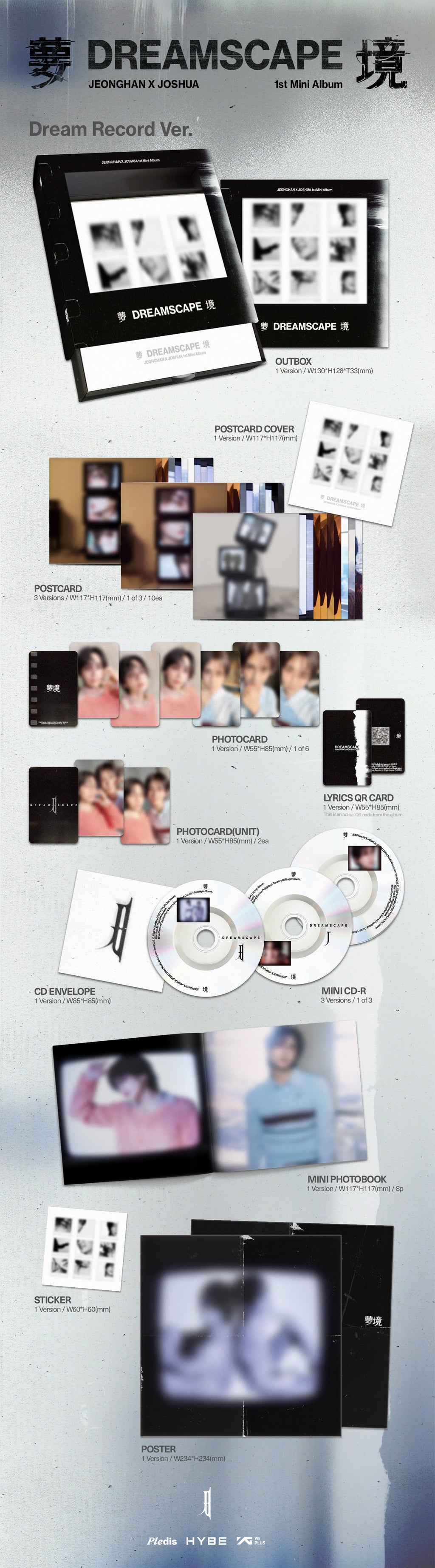 (Supplier/Applemusic/Weverse POB) JEONGHAN x JOSHUA - DREAMSCAPE [1st Mini Album] (Dream Record ver)