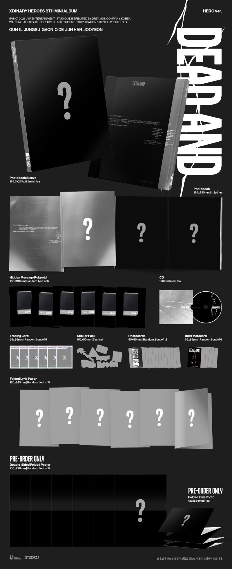 (Supplier/Applemusic) Xdinary Heroes - Dead And [8th Mini Album] (Photobook ver)
