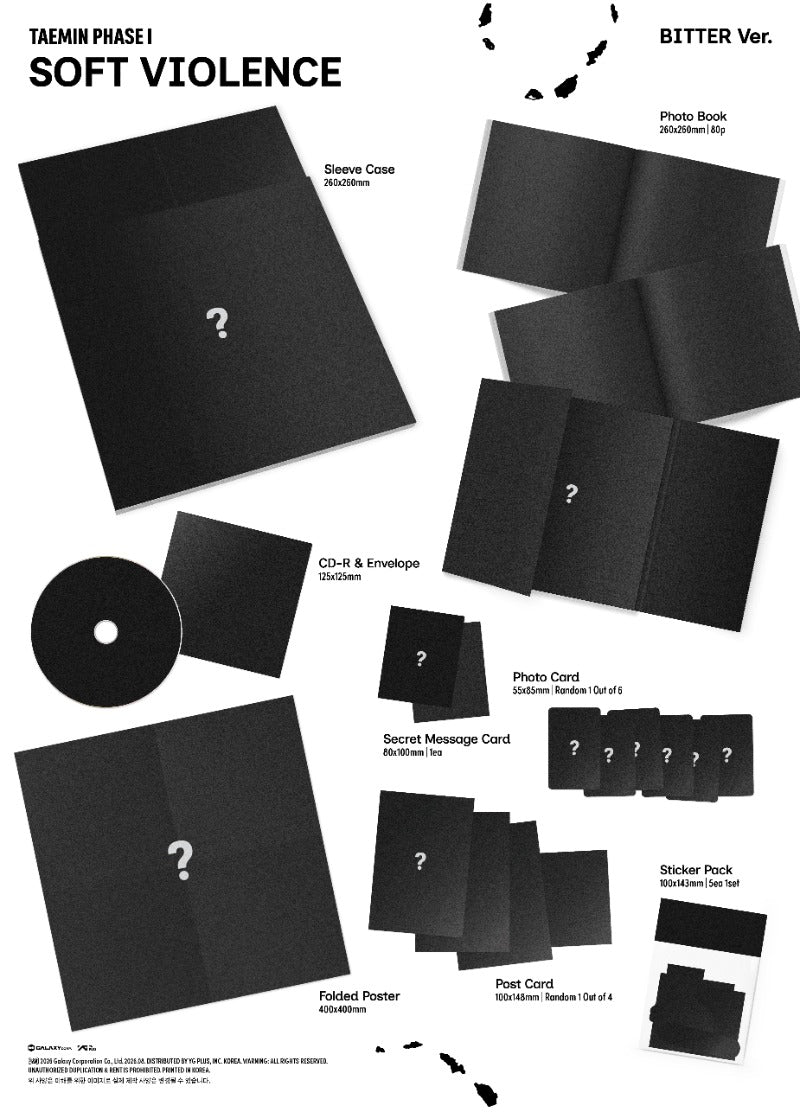 (Supplier/Applemusic POB) TAEMIN - Phase I: Soft Violence (Photobook ver)