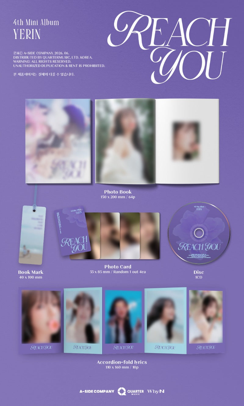 YERIN - REACH YOU [4th Mini Album] (Photobook ver)