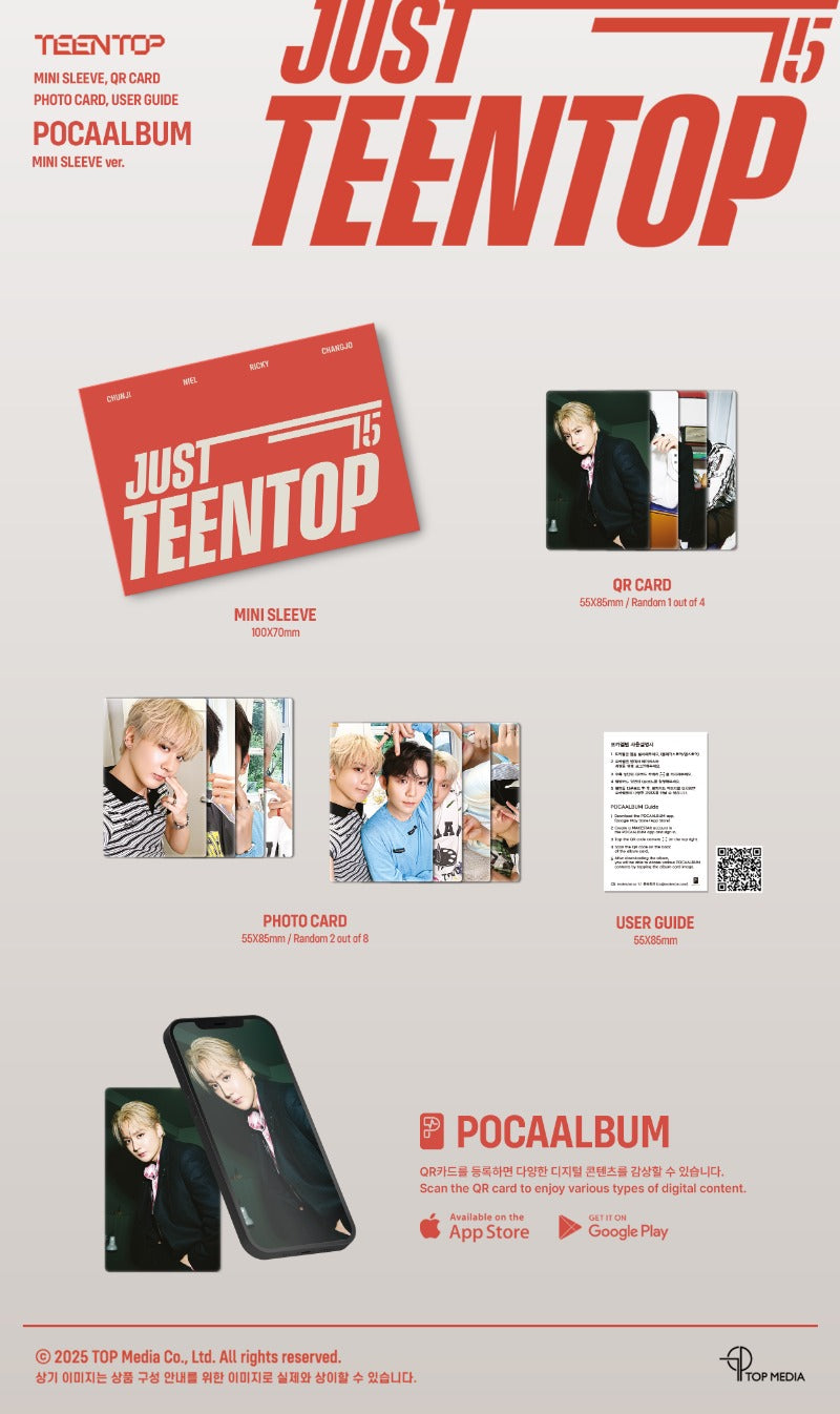 TEEN TOP - Just 15, Just TEEN TOP [10th Mini Album] (Mini Sleeve ver)