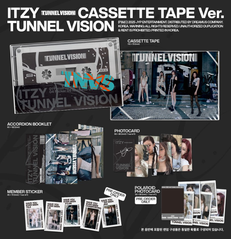 ITZY - Tunnel Vision [11th Mini Album] (Cassette Tape ver)