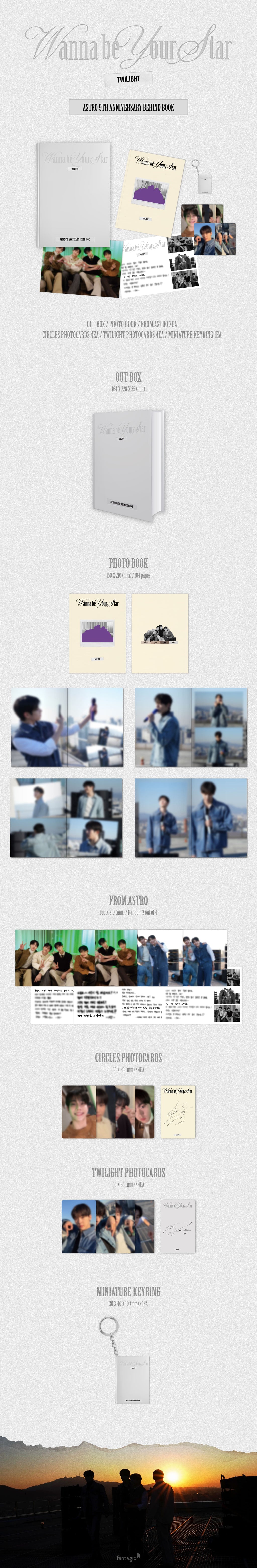 ASTRO - 9th Anniversary Behind Book [Wanna Be Your Star: Twilight]