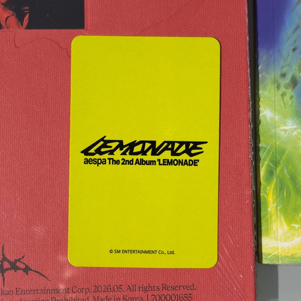 AESPA - LEMONADE (Acid ver) (APPLEMUSIC POB PC) (Karina ver.)