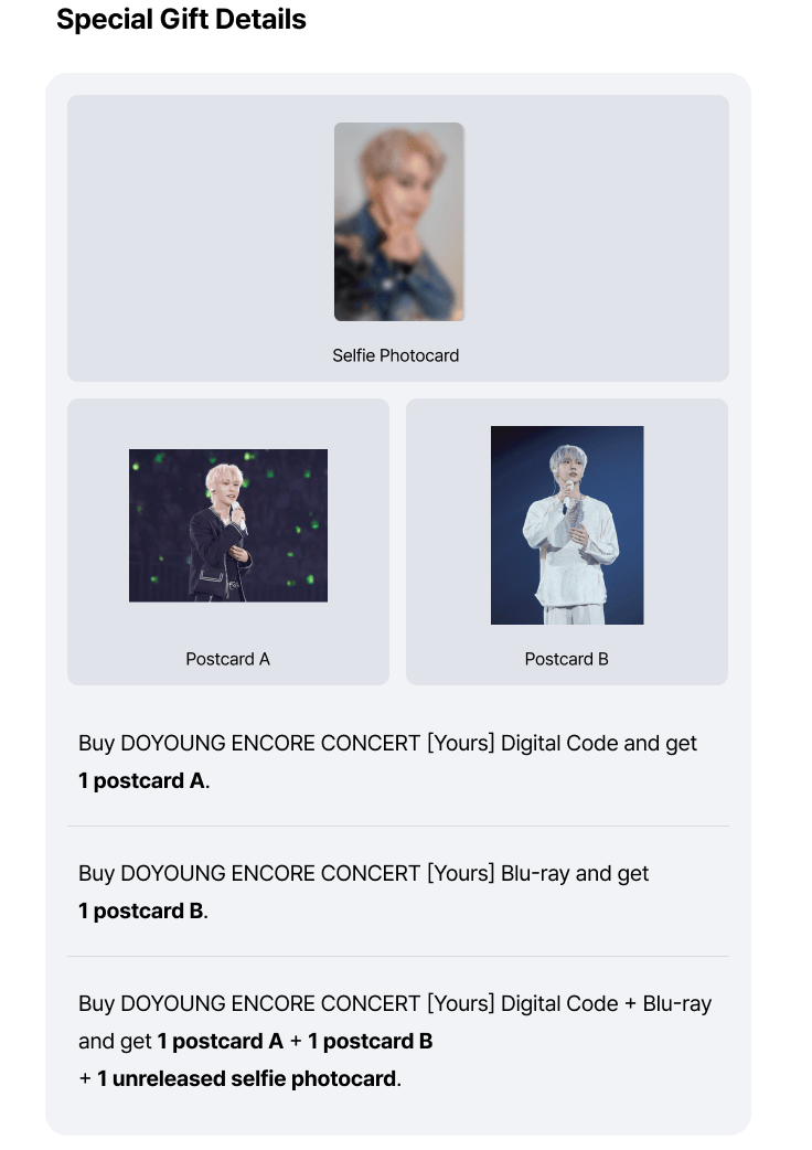 (Supplier/Weverse) NCT DOYOUNG - Doyoung Encore Concert [Yours] (Blu-ray/Digital Code)